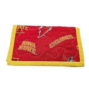 Vintage Iowa State Cyclones Wallet Red Cloth Trifold NCAA ISU University Logo